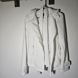 Rue21 Cream Hooded Jacket